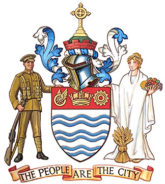 Letters Patent registering the Armorial Bearings of The Corporation of the City of Barrie Letters Patent registering the Armorial Bearings of The Corporation of the City of Barrie