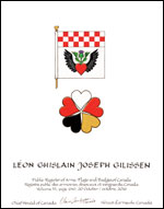 Lettres patentes concédant des emblèmes héraldiques à Léon Ghislain Joseph Gilissen