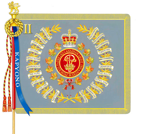 Drapeau régimentaire du Princess Patricia’s Canadian Light Infantry