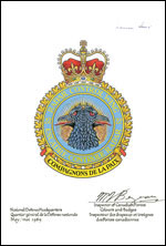 Letters patent confirming the Badge of the 22 Radar Control Wing