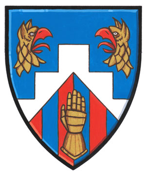 Differenced Arms for Clara Victoria Mainprize, granddaughter of James Carman Mainprize