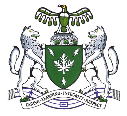 Arms of Algonquin College of Applied Arts and Technology (also known as Collège Algonquin des arts appliqués et de technologie)