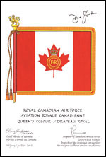 Letters patent approving the Queen's Colour of the Royal Canadian Air Force