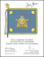 Letters patent approving the Command Colour of the Royal Canadian Air Force