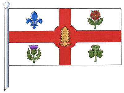 Flag of the Ville de Montréal Flag of the Ville de Montréal