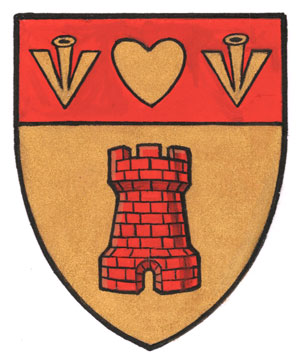 Differenced Arms for Amanda Jane de Chastelain, daughter of Alfred John Gardyne Drummond de Chastelain