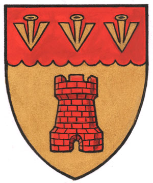 Differenced Arms for Bryn Macdonald de Chastelain, grandson of Alfred John Gardyne Drummond de Chastelain