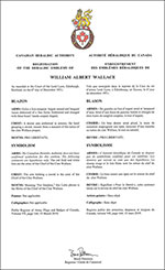 Arms of William Albert Wallace