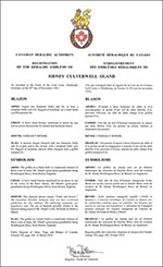 Arms of Sidney Culverwell Oland