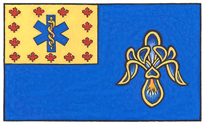 Flag of the Paramedic Chiefs of Canada (Quebec) Flag of the Paramedic Chiefs of Canada (Quebec)