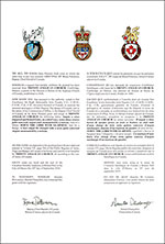 Lettres patentes concédant des emblèmes héraldiques à la Trinity Anglican Church