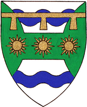 Armoiries brisées de Christopher Michael Paul Howard, enfant de Paul Frederick Howard