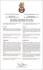 Armoiries de l'Association des hôtels du Canada