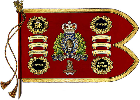 Drapeau de la Gendarmerie royale du Canada