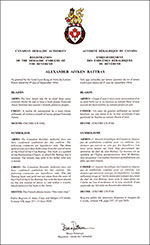 Arms of the Reverend Alexander Aitken Rattray