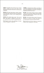 Lettres patentes enregistrant les emblèmes héraldiques d'Angus Lewis Macdonald