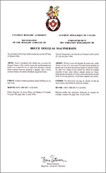 Arms of Bruce Douglas Macpherson