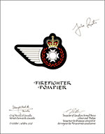 Letters patent approving the heraldic emblems of Aerospace Telecommunications and Information Systems Technician of the Royal Canadian Air Force