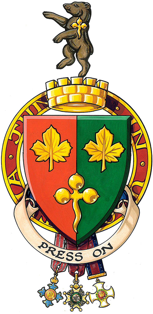 Arms of Christopher Vokes Arms of Christopher Vokes