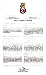 Arms of Lloyd Campbell MacPherson