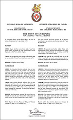 Letters patent registering the heraldic emblems of The Town of Liverpool