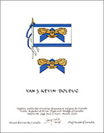 Letters patent granting heraldic emblems to Yan J. Kevin Bolduc