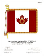 Lettres patentes approuvant les emblèmes héraldiques de The Cameron Highlanders of Ottawa (Duke of Edinburgh's Own)