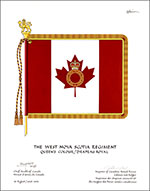 Lettres patentes approuvant les emblèmes héraldiques de The West Nova Scotia Regiment