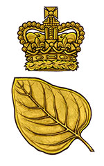 Badge of The Chapel Royal at Massey College