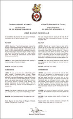 Arms of John Hannan McDougald