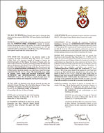 Letters patent granting heraldic emblems to the Toronto Port Authority