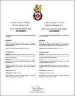 Letters patent approving the Badge of the Naval Replenishment Unit Asterix