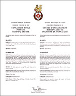 Letters patent approving the heraldic emblems of the Connaught Range Primary Training Centre