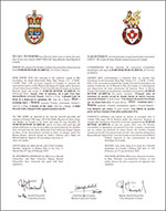 Letters patent granting heraldic emblems to Suresh Kumar Agarwal