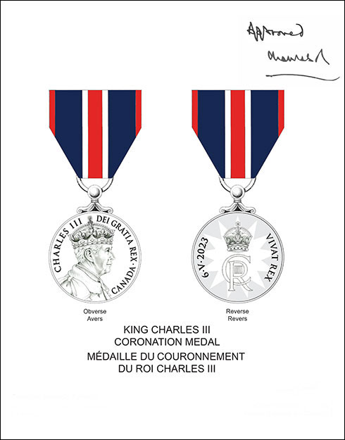 Letters patent registering the King Charles III Coronation Medal