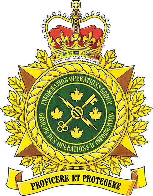 Insigne du Groupe des opérations d'information des Forces canadiennes