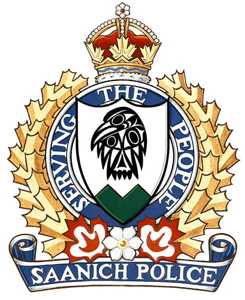 Badge of the Saanich Police Department