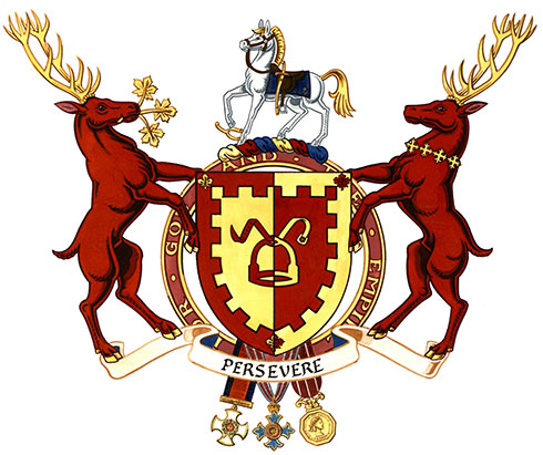 Arms of Clarence Churchill Mann