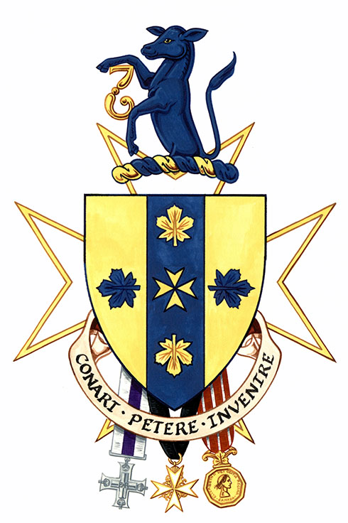 Arms of Leslie John Calvert
