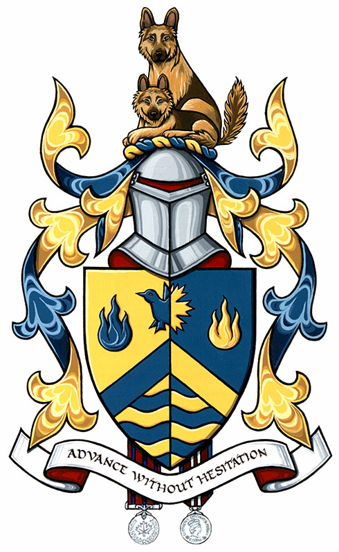 Arms of Jeremy James Falle