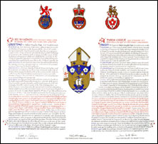 Letters patent granting heraldic emblems to the Roman Catholic Archbishop of Vancouver