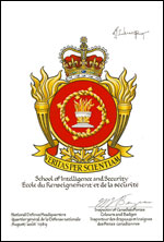 Letters patent approving the Badge of the Canadian Forces School of Intelligence and Security