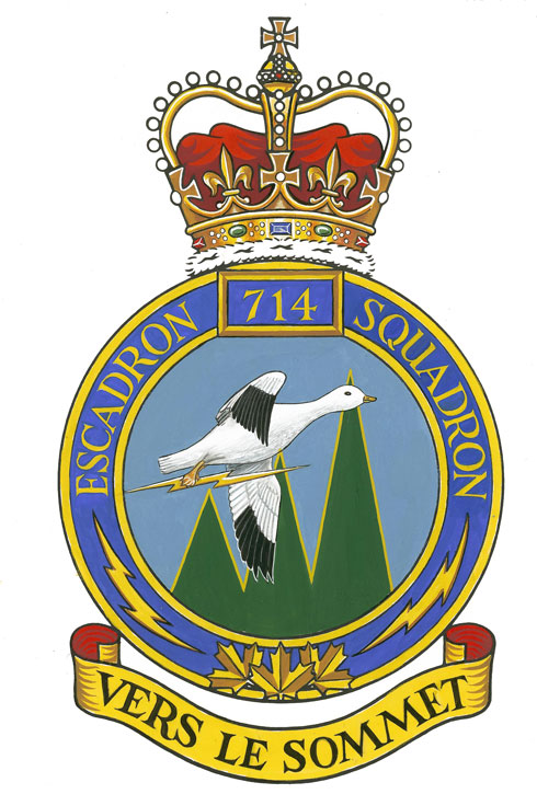 Badge of the 714 (Sherbrooke) Communications Squadron