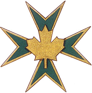 Insigne de L'ordre militaire et hospitalier de Saint-Lazare-de-Jérusalem au Canada