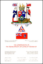 Lettres patentes concédant des emblèmes héraldiques à The Corporation of the Municipality of Loyalist Township