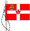 Drapeau du Prieuré du Canada de l'Ordre très vénérable de l'Hôpital de Saint-Jean de Jérusalem