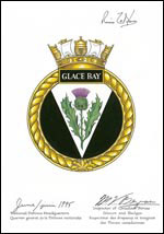 Letters patent approving the Badge of HMCS Glace Bay