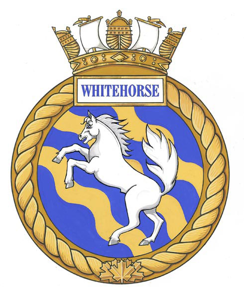 Badge of HMCS Whitehorse