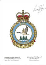 Letters patent approving the Badge of 5 Wing