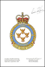 Letters patent approving the Badge of 16 Wing